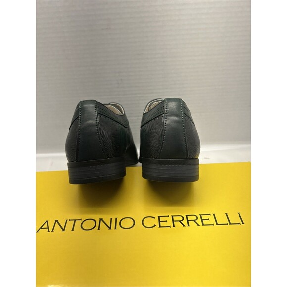 Antonio Cerrelli Men Dress Shoes Oxford Lizard Print Forest 7039 Size 8.5 New main image 3